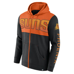 Phoenix Suns Skyhook Colorblock Full-Zip Hoodie - Black/Orange on sale