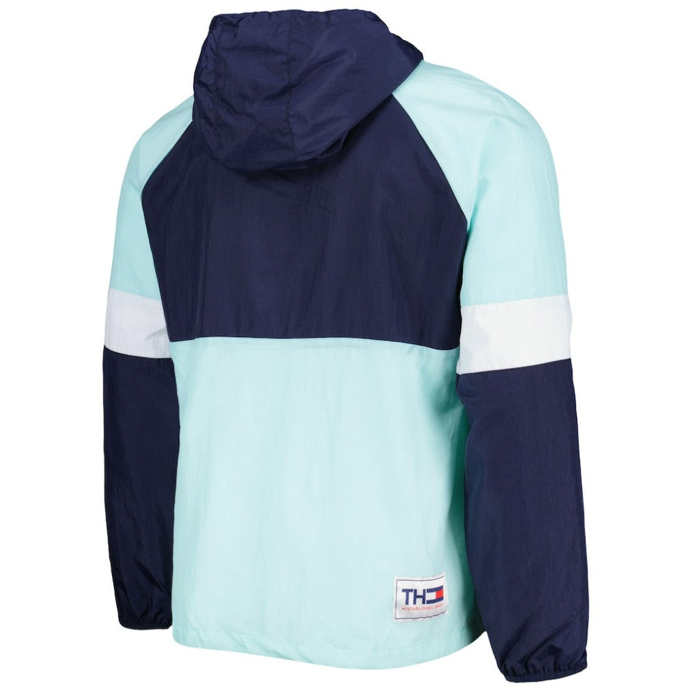 Seattle Kraken Tommy Hilfiger Raglan Half-Zip Jacket - Deep Sea Blue/White Jackets