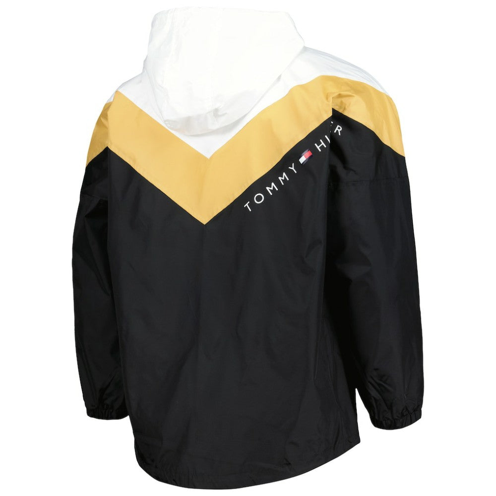 Vegas Golden Knights Tommy Hilfiger Women's Staci Half-Zip Windbreaker Jacket - Black/Gold Jackets