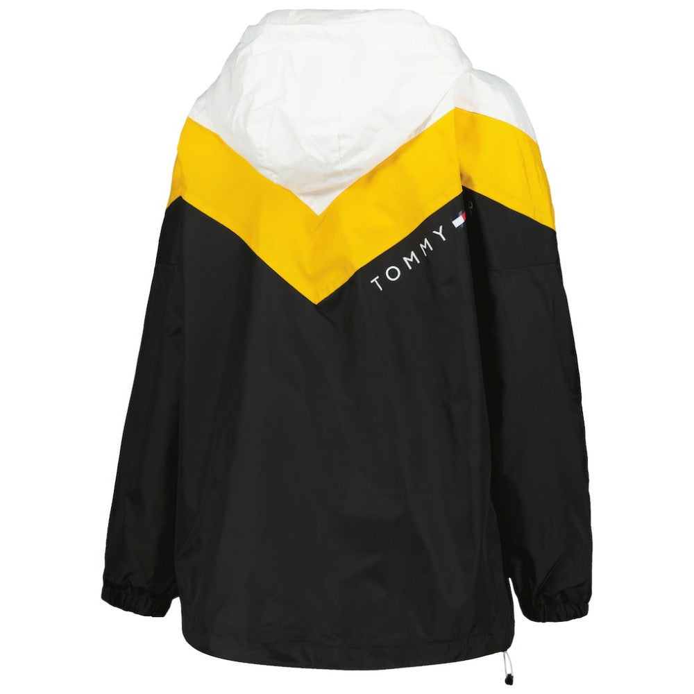 Boston Bruins Tommy Hilfiger Women's Staci Half-Zip Windbreaker Jacket - Black/Gold Jackets