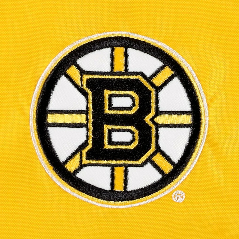 Boston Bruins Tommy Hilfiger Women's Staci Half-Zip Windbreaker Jacket - Black/Gold Jackets