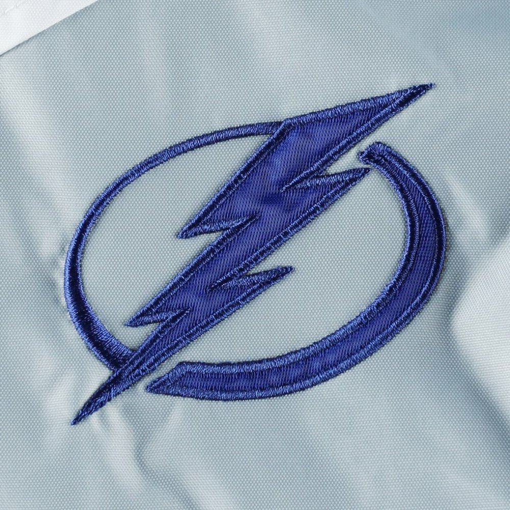 Tampa Bay Lightning Tommy Hilfiger Women's Staci Half-Zip Windbreaker Jacket - Blue/Silver Jackets