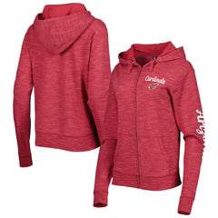 Arizona Cardinals New Era Women's Reverse Full-Zip Hoodie - Cardinal on sale