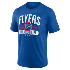 Philadelphia Flyers Badge of Honor Tri-Blend T-Shirt - Royal T-shirts