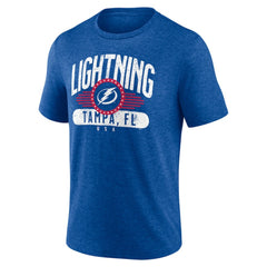 Tampa Bay Lightning Badge of Honor Tri-Blend T-Shirt - Blue T-shirts