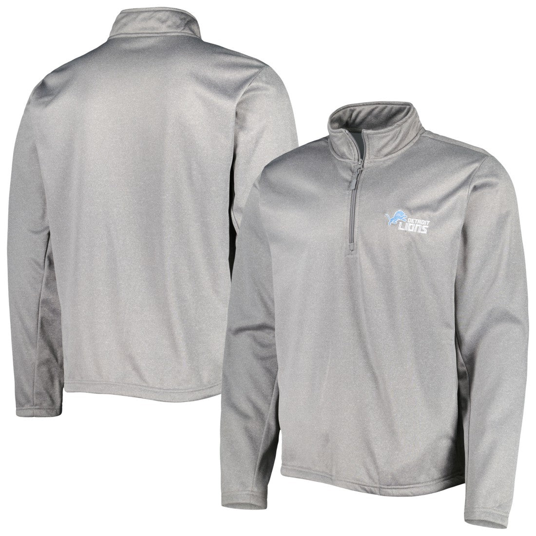 Detroit Lions Dunbrooke All-Star Tech Quarter-Zip Top - Heather Gray discount