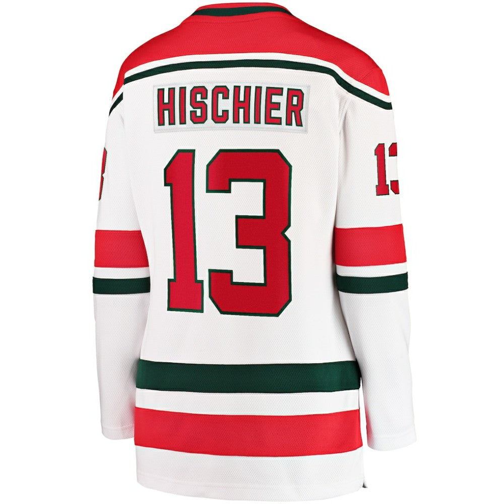 Nico Hischier New Jersey Devils Fanatics Women's Alternate Breakaway Jersey - White Jerseys