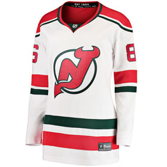 Jack Hughes New Jersey Devils Fanatics Women's Alternate Breakaway Jersey - White Jerseys
