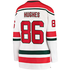 Jack Hughes New Jersey Devils Fanatics Women's Alternate Breakaway Jersey - White Jerseys