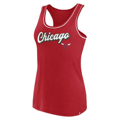 Chicago Bulls Women's Wordmark Logo Racerback Tank Top sale - Red outlet