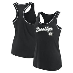 Brooklyn Nets Women's Wordmark Logo Racerback Tank Top - Black online