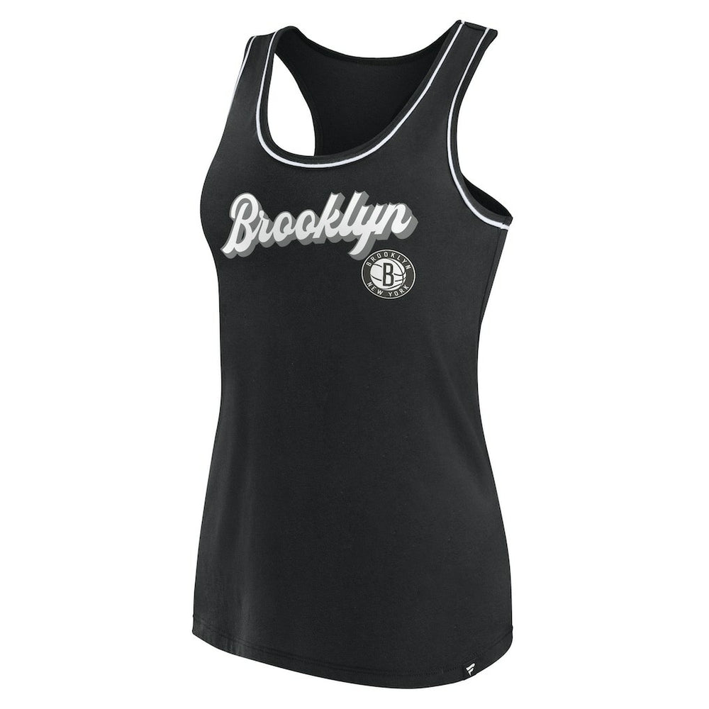 Brooklyn Nets Women's Wordmark Logo Racerback Tank Top - Black online