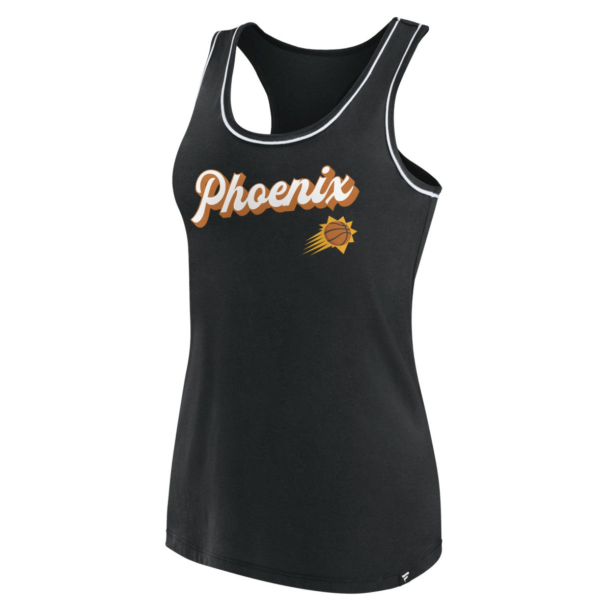 Phoenix Suns Women's Wordmark Logo Racerback Tank Top - Black outlet