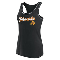 Phoenix Suns Women's Wordmark Logo Racerback Tank Top - Black outlet
