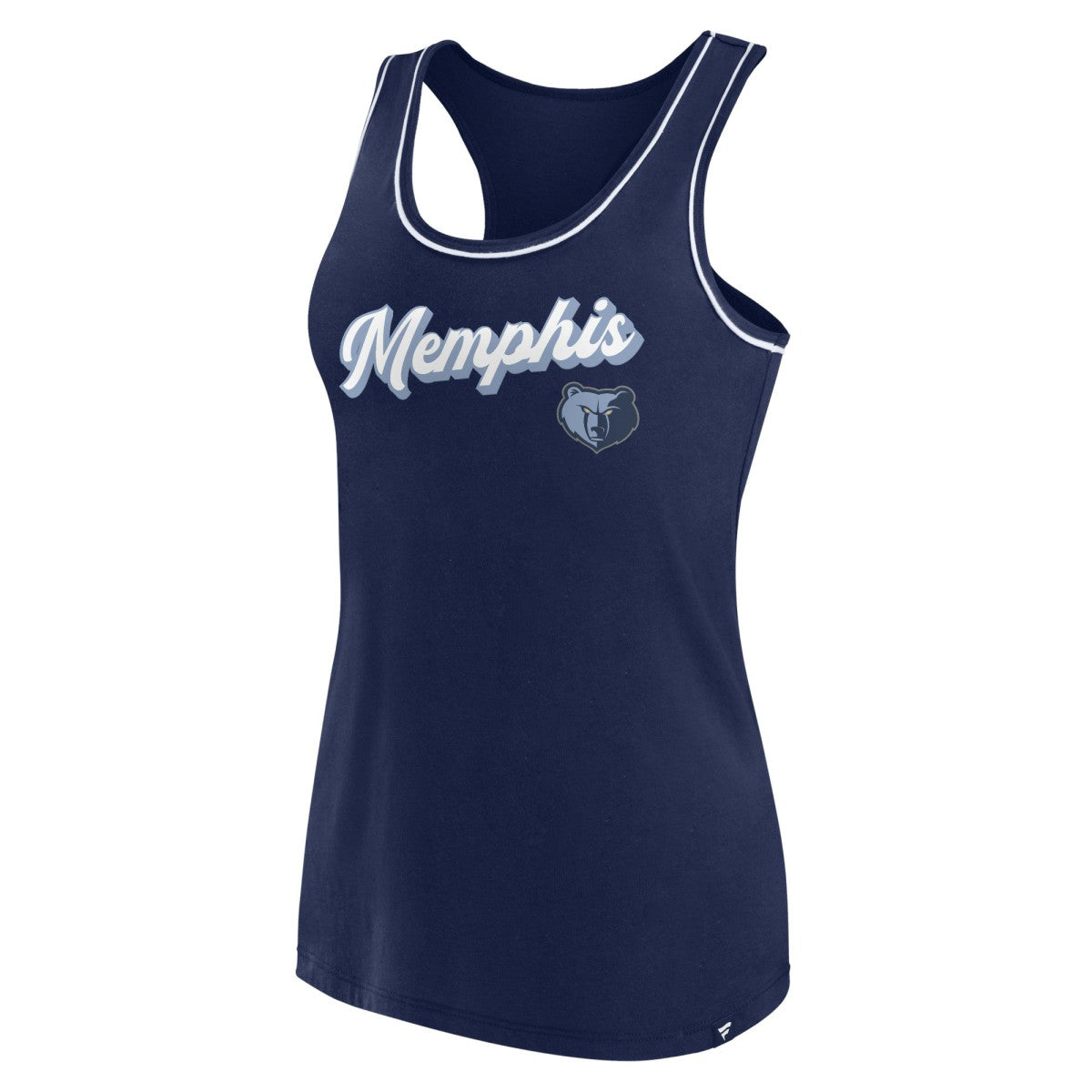 Memphis Grizzlies Women's Wordmark Logo Racerback Tank Top - Navy outlet