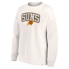 Phoenix Suns Women's Tonal Leopard Pullover Sweatshirt - White discount