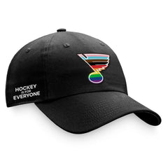 St. Louis Blues Fanatics Team Logo Pride Adjustable Hat - Black Hats