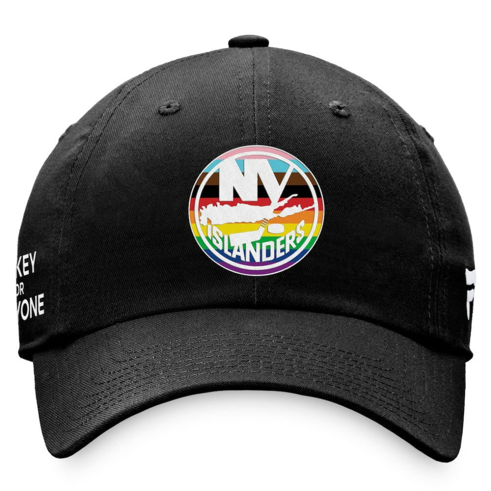 New York Islanders Fanatics Team Logo Pride Adjustable Hat - Black Hats