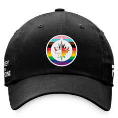 Winnipeg Jets Fanatics Team Logo Pride Adjustable Hat - Black Hats