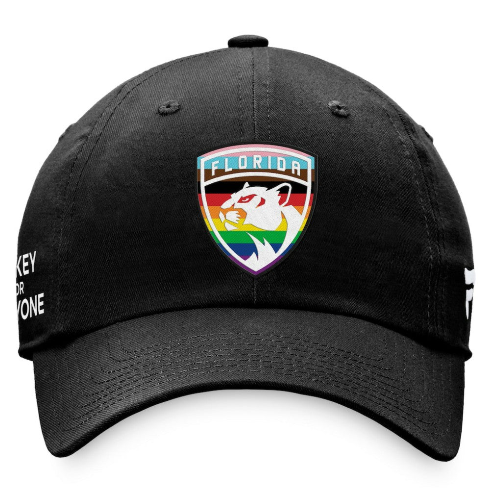 Florida Panthers Fanatics Team Logo Pride Adjustable Hat - Black Hats