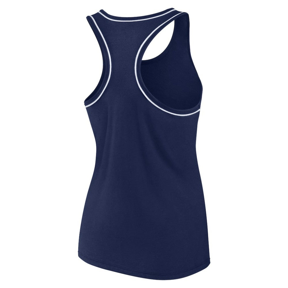 Seattle Kraken Fanatics Women's Wordmark Logo Racerback Scoop Neck Tank Top - Deep Sea Blue Tank Top