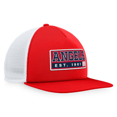 Los Angeles Angels Majestic Foam Trucker Snapback Hat Red/White