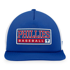 Philadelphia Phillies Majestic Foam Trucker Snapback Hat Royal/White