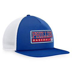 Philadelphia Phillies Majestic Foam Trucker Snapback Hat Royal/White