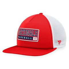 Washington Nationals Majestic Foam Trucker Snapback Hat Red/White