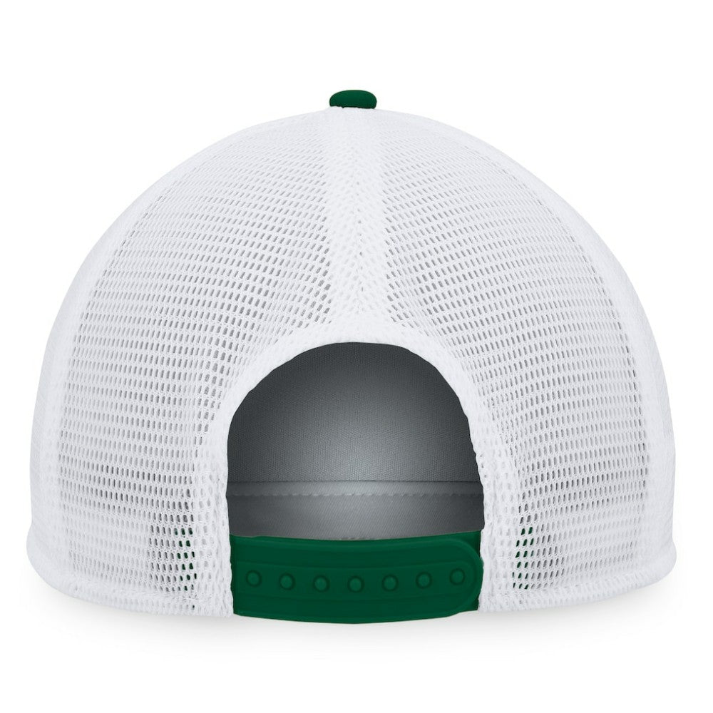Athletics Majestic Foam Trucker Snapback Hat Green/White