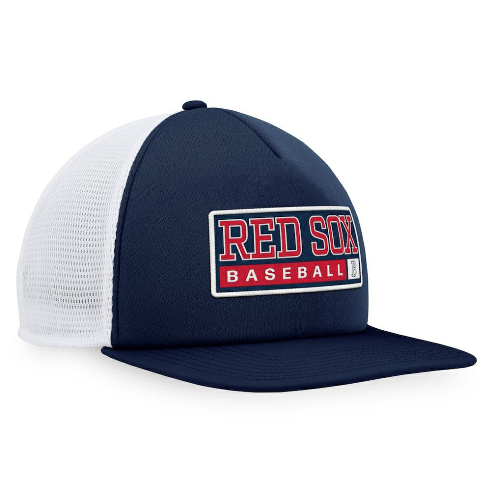 Boston Red Sox Majestic Foam Trucker Snapback Hat Navy/White