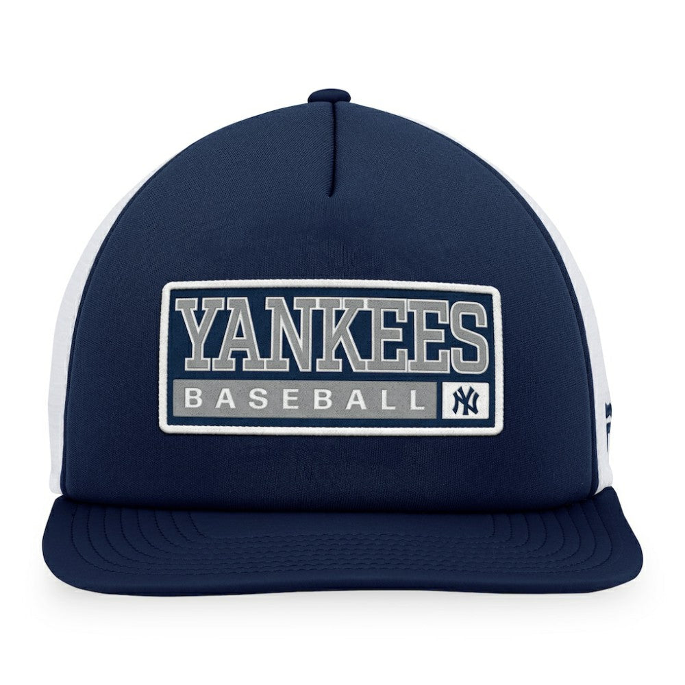 New York Yankees Majestic Foam Trucker Snapback Hat Navy/White