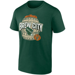 Milwaukee Bucks Brew City Hometown Collection T-Shirt - Hunter Green for sale