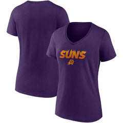 Phoenix Suns Women's Hometown Collection On Fire V-Neck T-Shirt - Purple shop