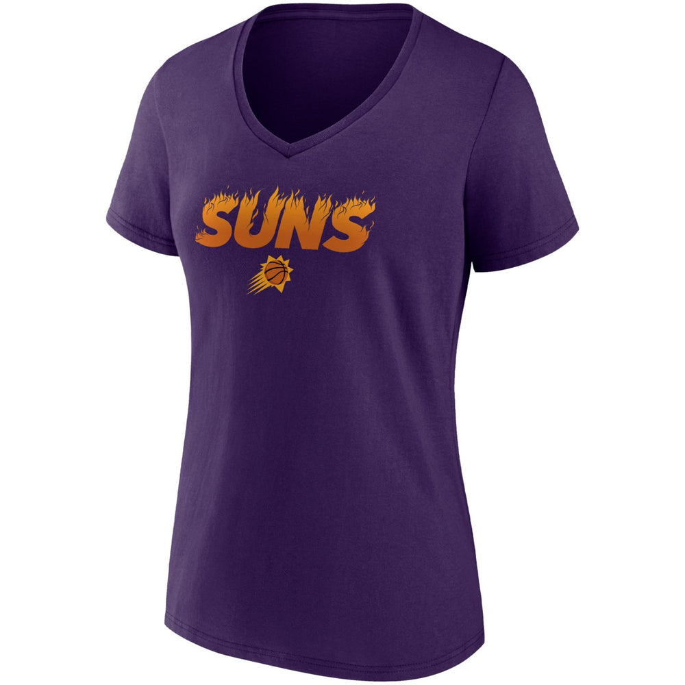 Phoenix Suns Women's Hometown Collection On Fire V-Neck T-Shirt - Purple shop