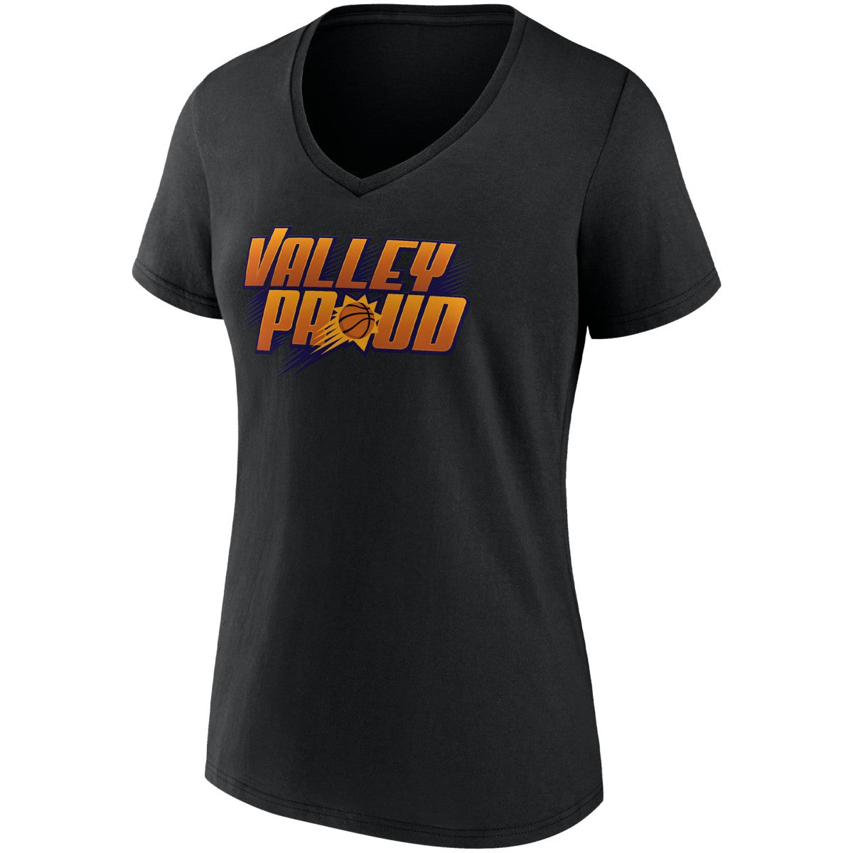 Phoenix Suns Women's Hometown Collection Valley Proud V-Neck T-Shirt - Black for sale