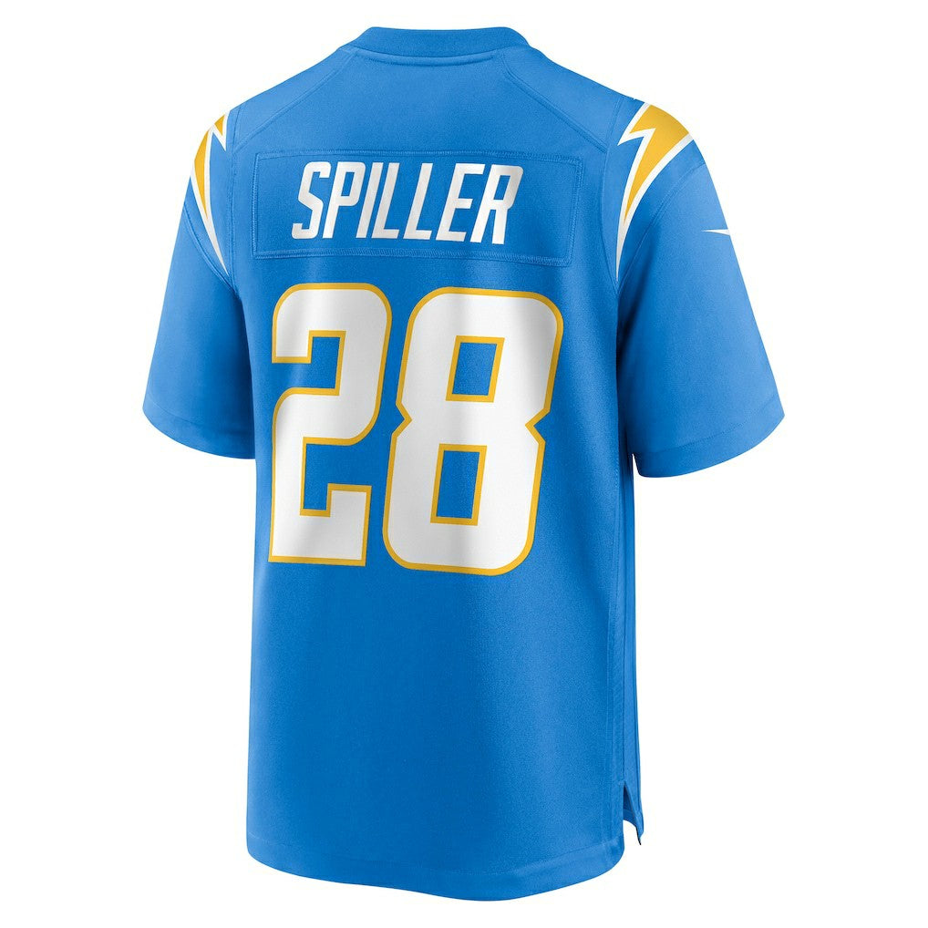 Isaiah Spiller Los Angeles Chargers Game Jersey - Powder Blue sale