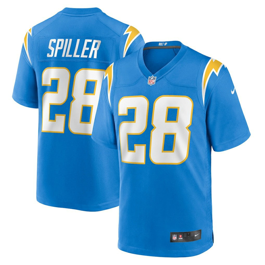 Isaiah Spiller Los Angeles Chargers Game Jersey - Powder Blue sale