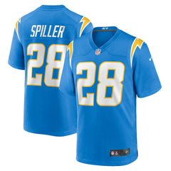 Isaiah Spiller Los Angeles Chargers Game Jersey - Powder Blue sale