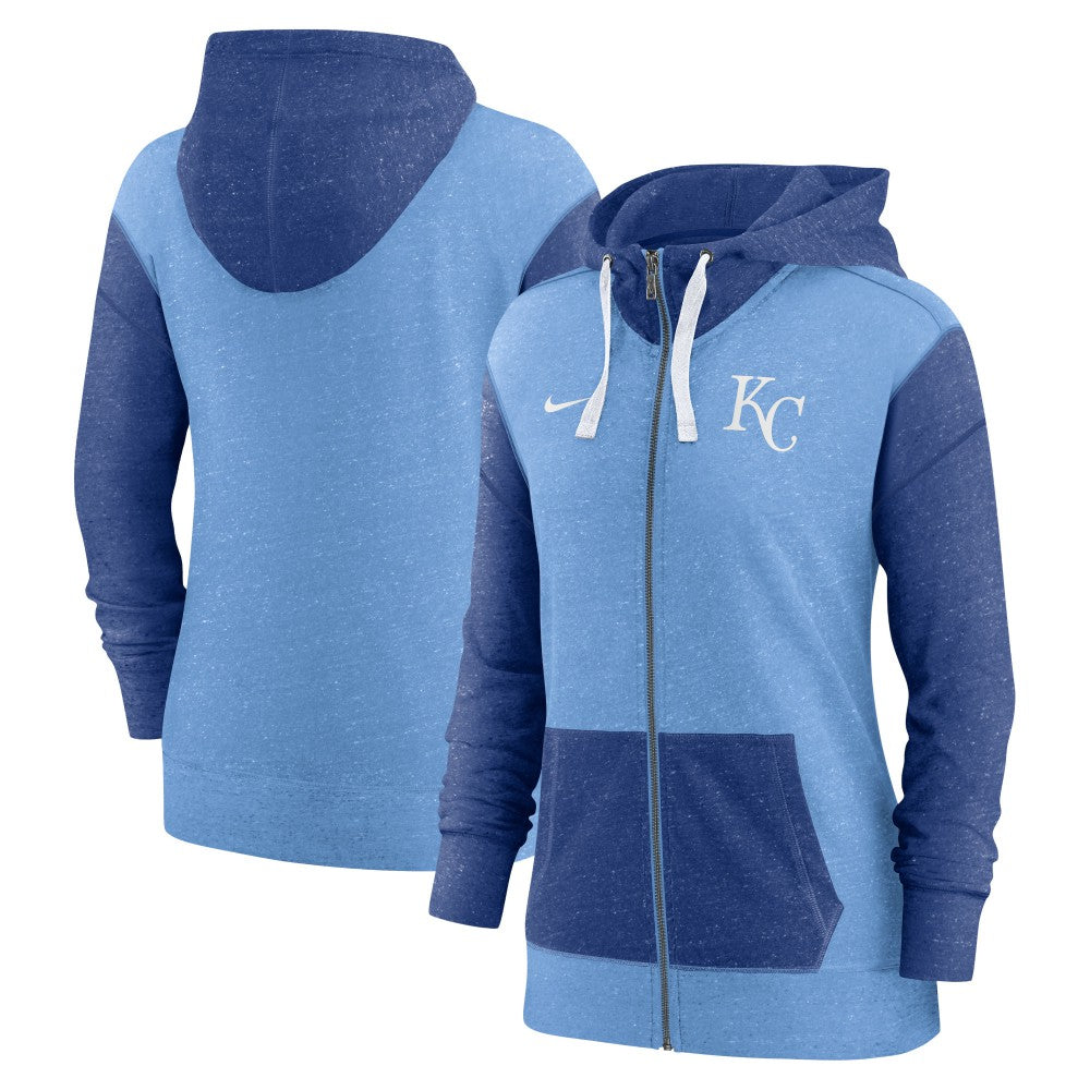 Kansas City Royals Women's Full-Zip Hoodie Light Blue