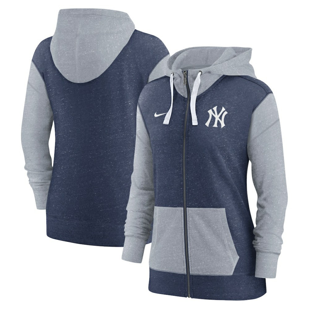 New York Yankees Women's Full-Zip Hoodie Navy