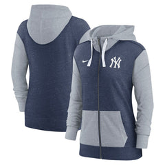 New York Yankees Women's Full-Zip Hoodie Navy