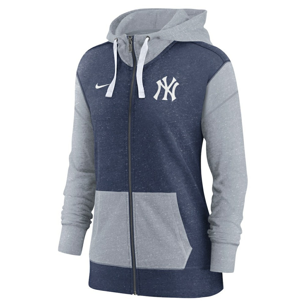New York Yankees Women's Full-Zip Hoodie Navy