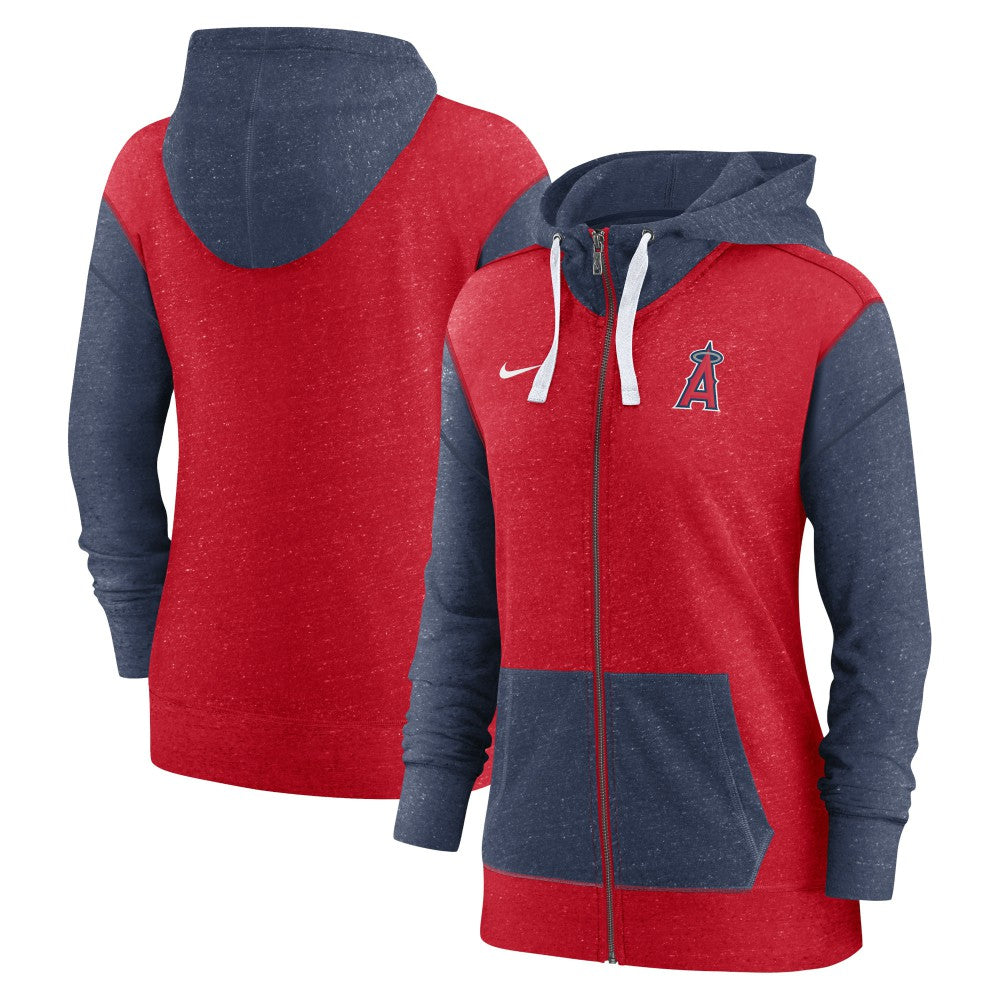 Los Angeles Angels Women's Full-Zip Hoodie Red