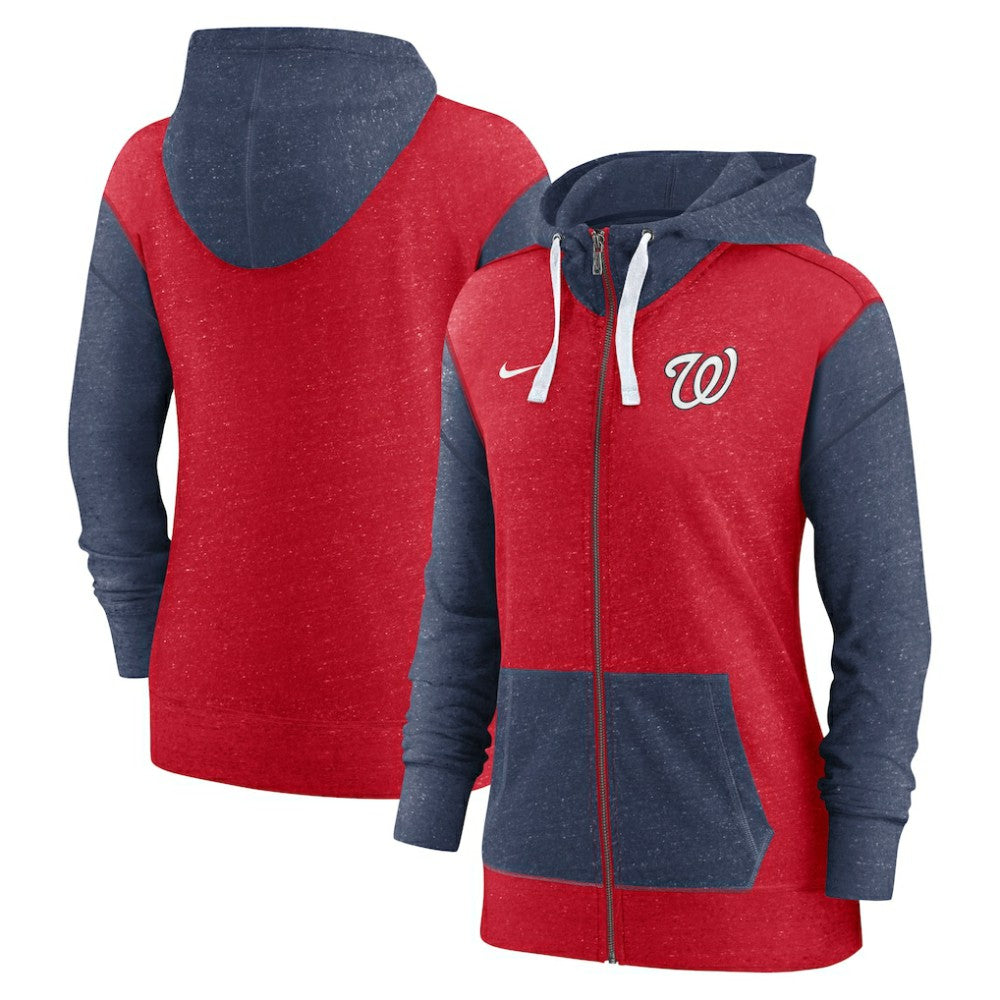 Washington Nationals Women's Full-Zip Hoodie Red