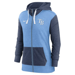 Tampa Bay Rays Women's Full-Zip Hoodie Light Blue