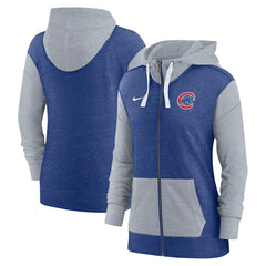 Chicago Cubs Women's Full-Zip Hoodie Royal