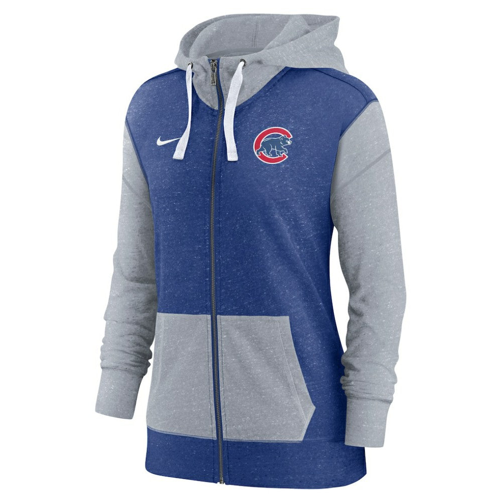 Chicago Cubs Women's Full-Zip Hoodie Royal