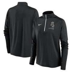 Chicago White Sox Women's Pacer Quarter-Zip Top Black