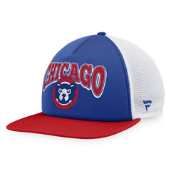 Chicago Cubs Heritage Foam Front Trucker Snapback Hat Royal/Red